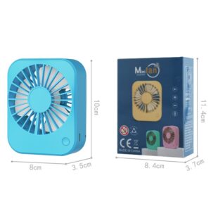 Dark Gray,Navy Blue,Yellow Color Desk Fan